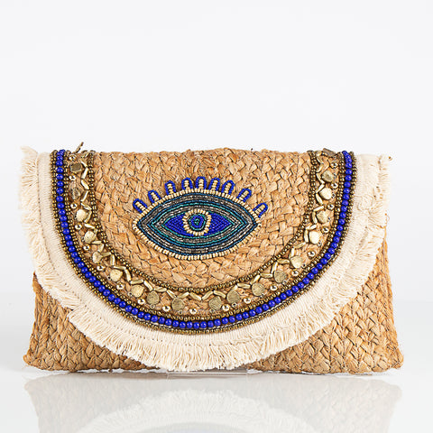 Evil Eye Straw Bag – Heidi Lifestyle Design