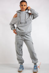 Cold hotsell shoulder tracksuit