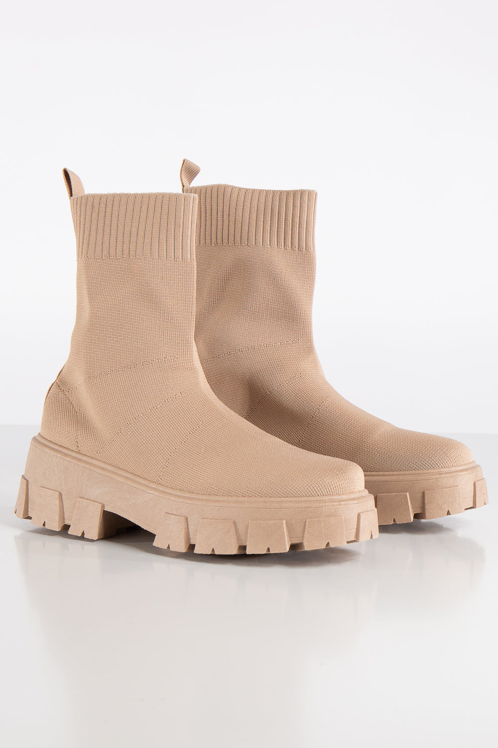 Beige sock clearance ankle boots