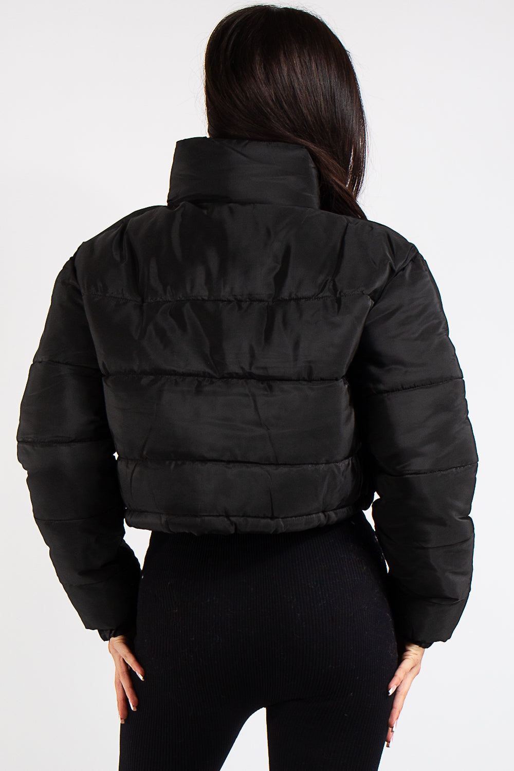 Oaklynn Black Padded Cropped Puffer Jacket – Miss Hussy